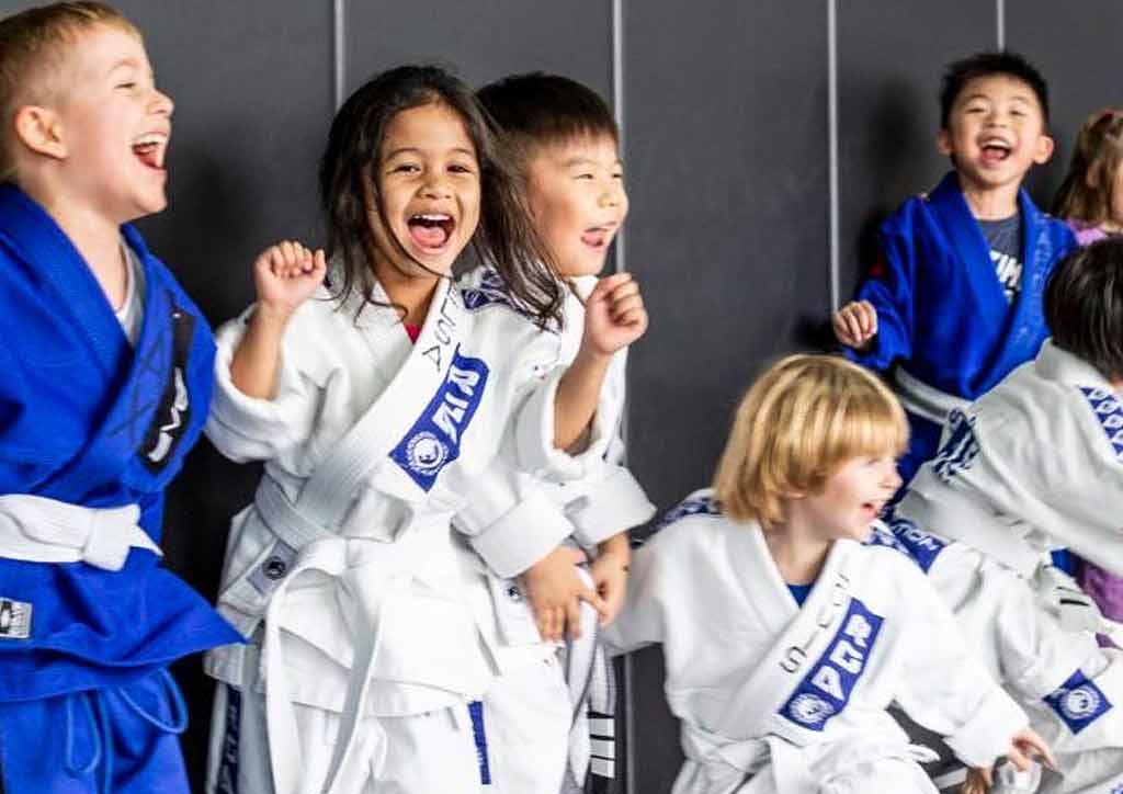 martial arts for kids kids doing BJJ
