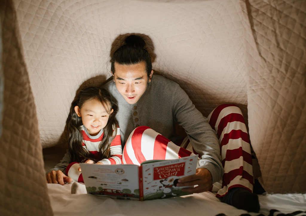 Best tip to encourage kids to read: read with them and make it immersive