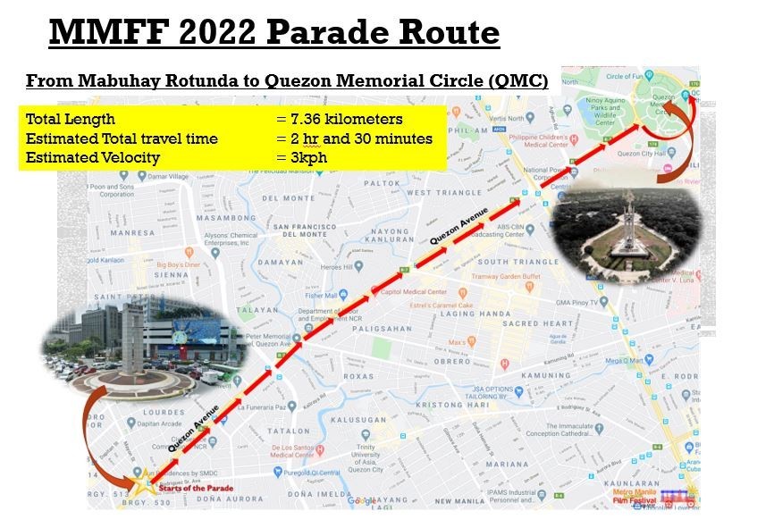 MMFF 2022 Parade Route
