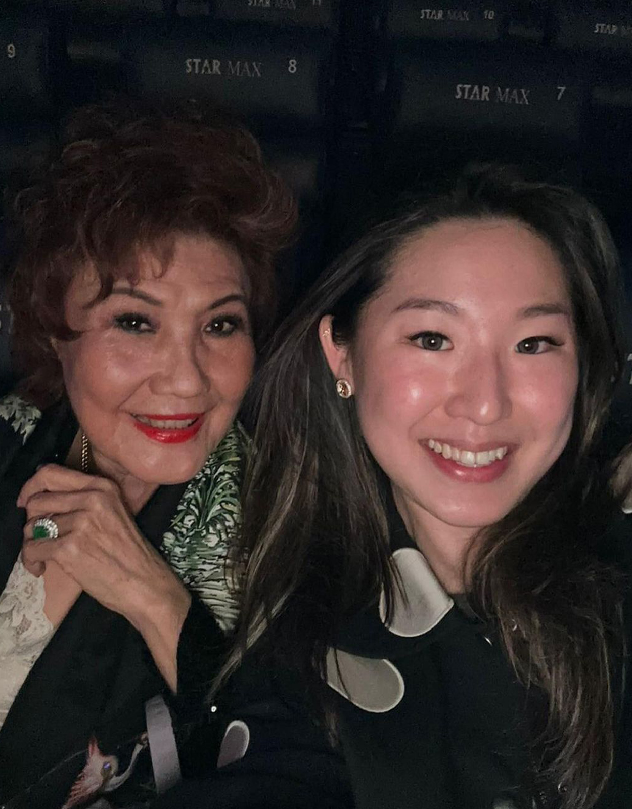 Michelle Yeoh with her mother Janet Yeoh
